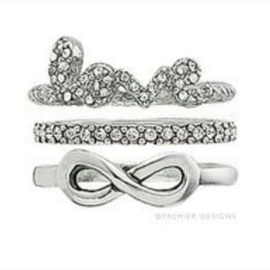 Infinite Love rings-set of 3